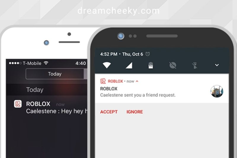 Accept Friend Request on Roblox Android/iOS