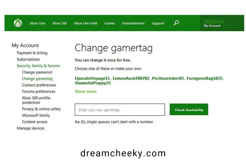 Change Your Xbox Gamertag on Xbox One