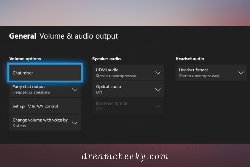 Volume and audio output