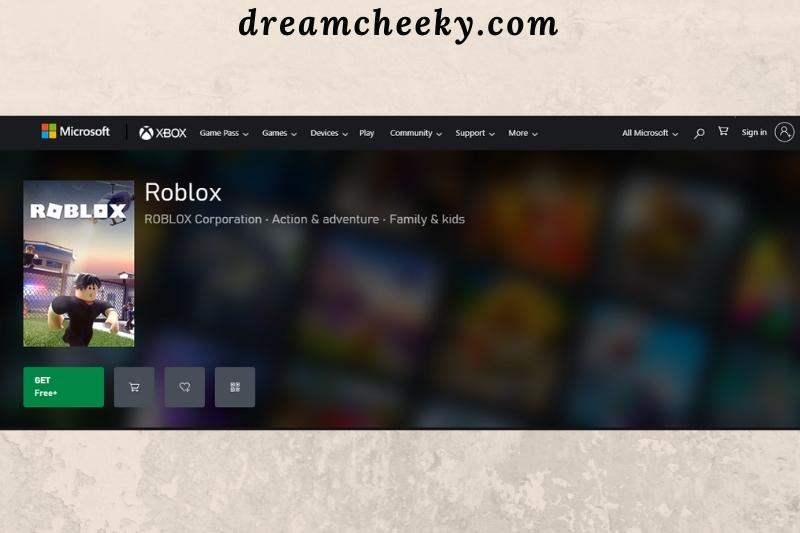 To download Roblox UWP, visit the official website and click the Get button.