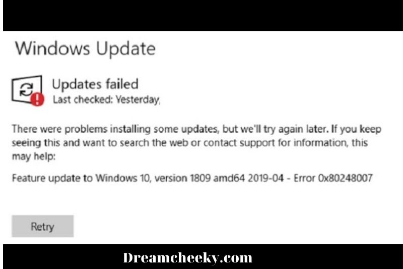 How to Fix Windows Update Error 0x80248007