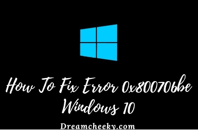how to fix error 0x800706be windows 10